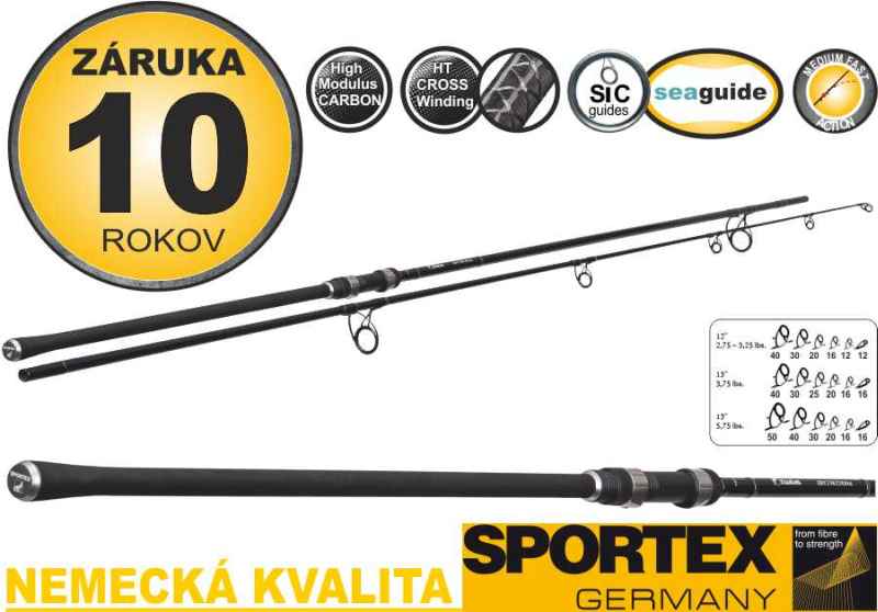 SPORTEX Paragon Carp 366cm/3,25lbs/2 díly
